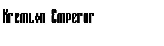 Kremlin Emperor font preview