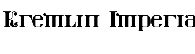 Kremlin Imperial font preview