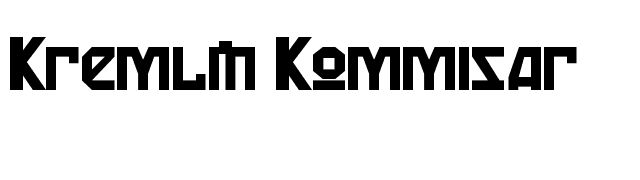 Kremlin Kommisar font preview