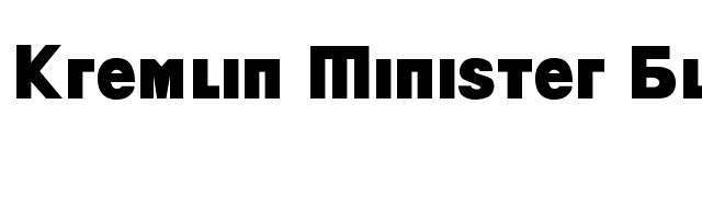 kremlin-minister-black font preview
