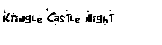 Kringle Castle Night font preview