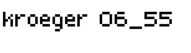 kroeger-06-55 font preview