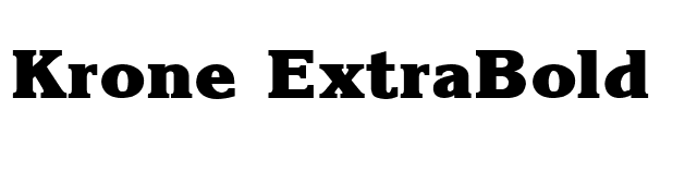 krone-extrabold font preview