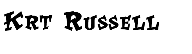 Krt Russell font preview