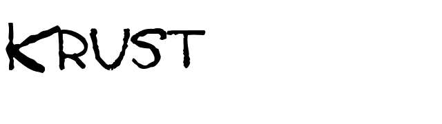 Krust font preview