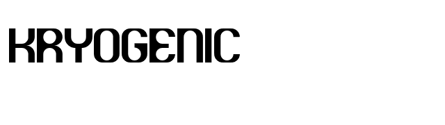 Kryogenic font preview