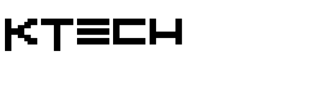 KTech font preview