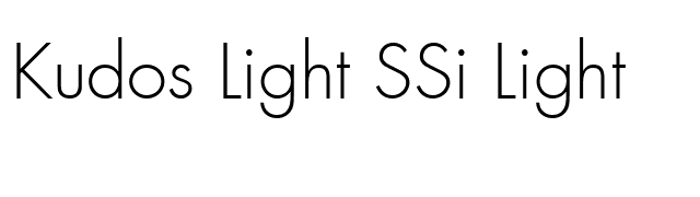 kudos-light-ssi-light font preview