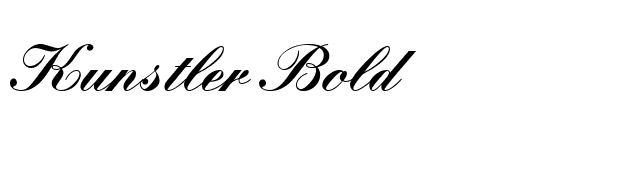 kunstler-bold font preview