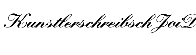 KunstlerschreibschJoiDBol font preview