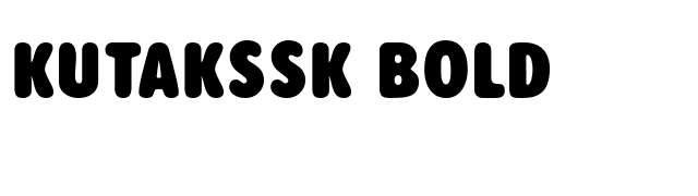 kutakssk-bold font preview