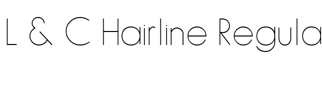 L & C Hairline Regular font preview