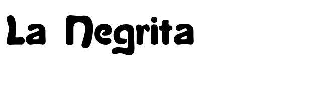 La Negrita font preview
