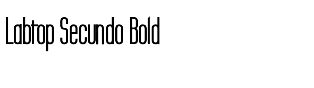 labtop-secundo-bold font preview