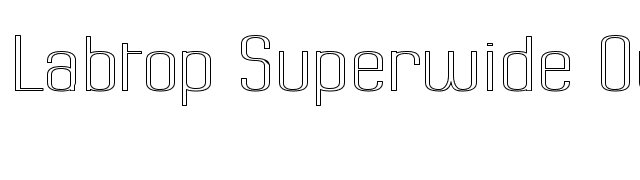 labtop-superwide-outline font preview