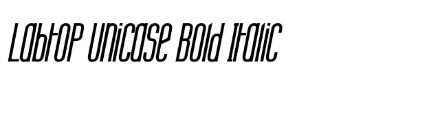Labtop Unicase Bold Italic font preview