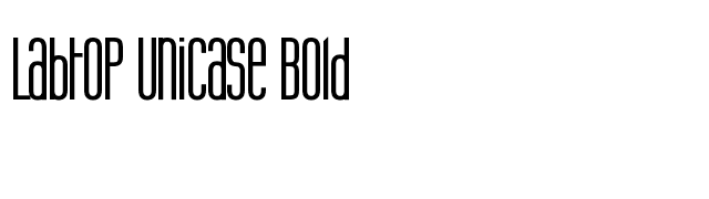 Labtop Unicase Bold font preview