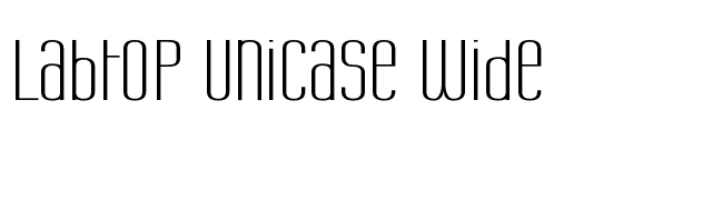 Labtop Unicase Wide font preview