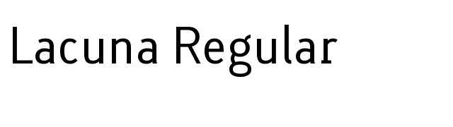 Lacuna Regular font preview