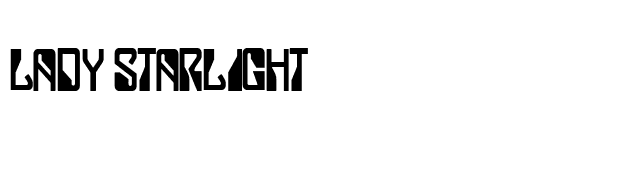 Lady Starlight font preview