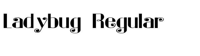 Ladybug Regular font preview