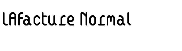 LAfacture Normal font preview