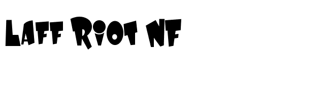 Laff Riot NF font preview