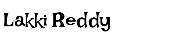 Lakki Reddy font preview
