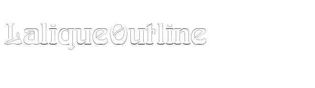 LaliqueOutline font preview