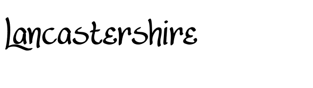 Lancastershire font preview