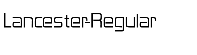 Lancester-Regular font preview