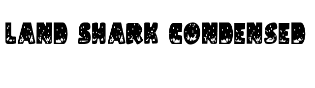 Land Shark Condensed font preview