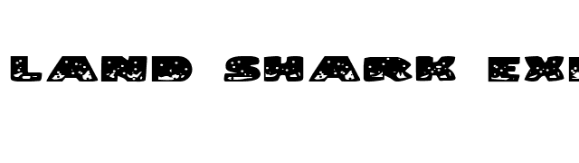 Land Shark Expanded font preview
