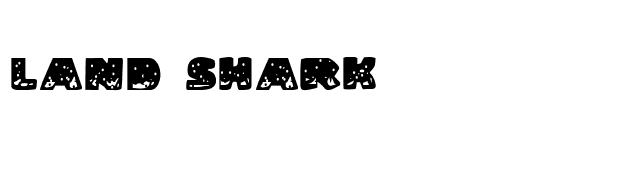 Land Shark font preview