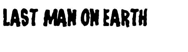 Last Man on Earth font preview