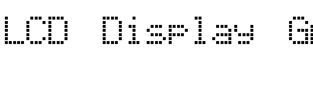 lcd-display-grid font preview