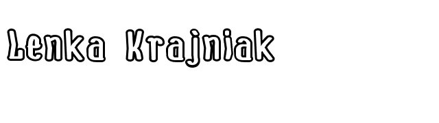 Lenka Krajniak font preview