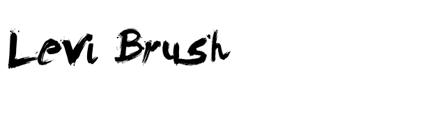 Levi Brush font preview