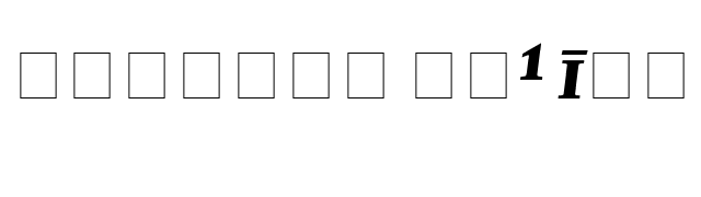Lexicon No1 Italic E Pi font preview