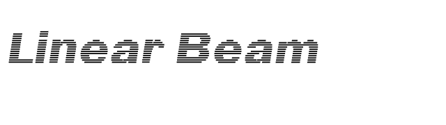 Linear Beam font preview