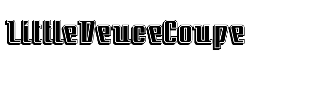 LittleDeuceCoupe font preview