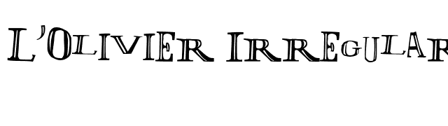 lolivier-irregular font preview