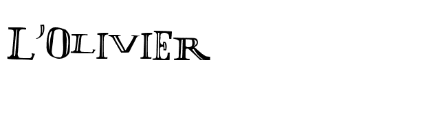 lolivier font preview