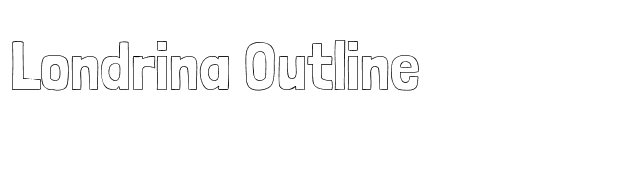 Londrina Outline font preview