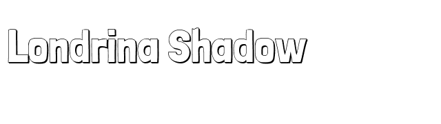 Londrina Shadow font preview