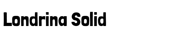 Londrina Solid font preview