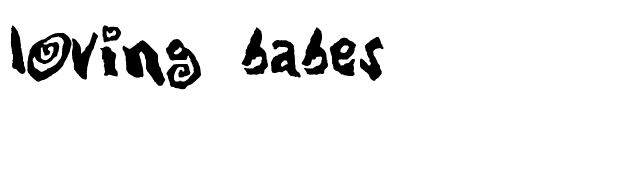 Loving Babes font preview