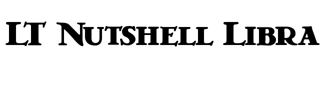 LT Nutshell Library Black font preview