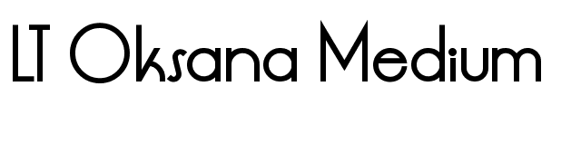 LT Oksana Medium font preview