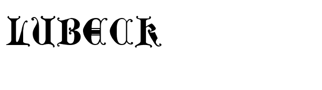 Lubeck font preview